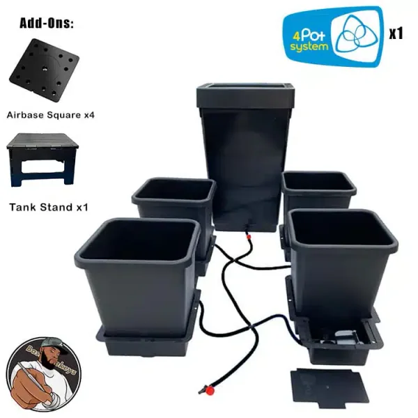 Bassdropkeys 4 Pot System Bundle (3.9 gal pots)