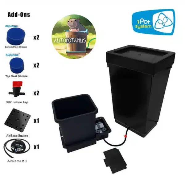 Autopotamus 2′ x 2′ Tent Bundle – 1 Pot System (2.2 or 3.9 gal pots)