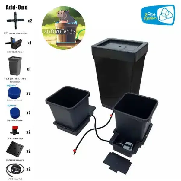 Autopotamus 3′ x 3′ Tent Bundle – 2 Pot System (2.2 or 3.9 gal pots) - Image 2