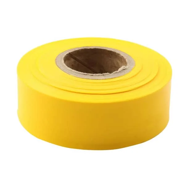 Bamboo Supply 1" x 300' Flagging Tape Yellow - Image 2