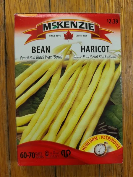 Beans, Pencil Pod Black Wax 1/2lb