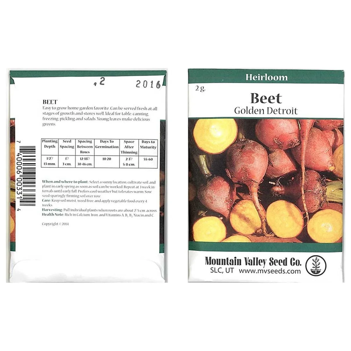 Beets, Golden Detroit 2 Grams - Image 2