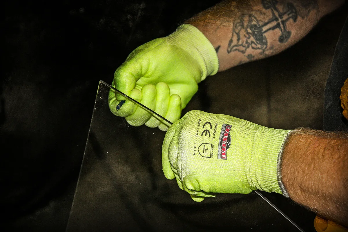 BGC Acrylic Lined 3/4 Latex Glove XL - Image 2