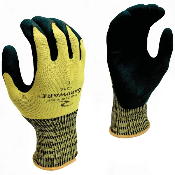 BGC Glove Gardware 13G Green Nylon Double Coat L