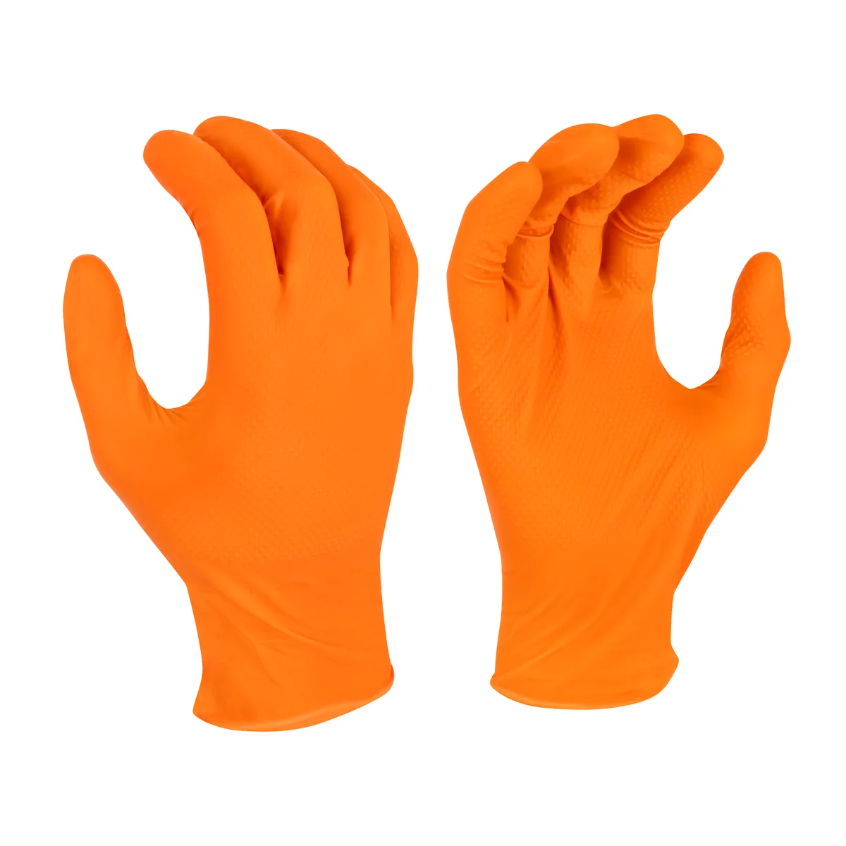BGC Glove Gardware 13G Orange Double Nitrile XL - Image 2
