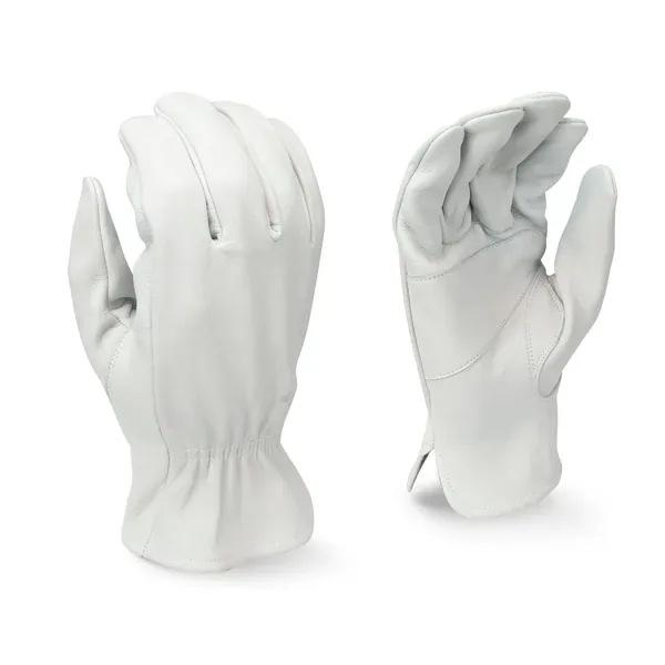 BGC Mens Goatskin Leather Driver M White - Image 2