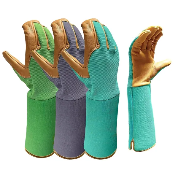 BGC Tuscany Gauntlet Assorted Colors M Sheepskin Leather Palm