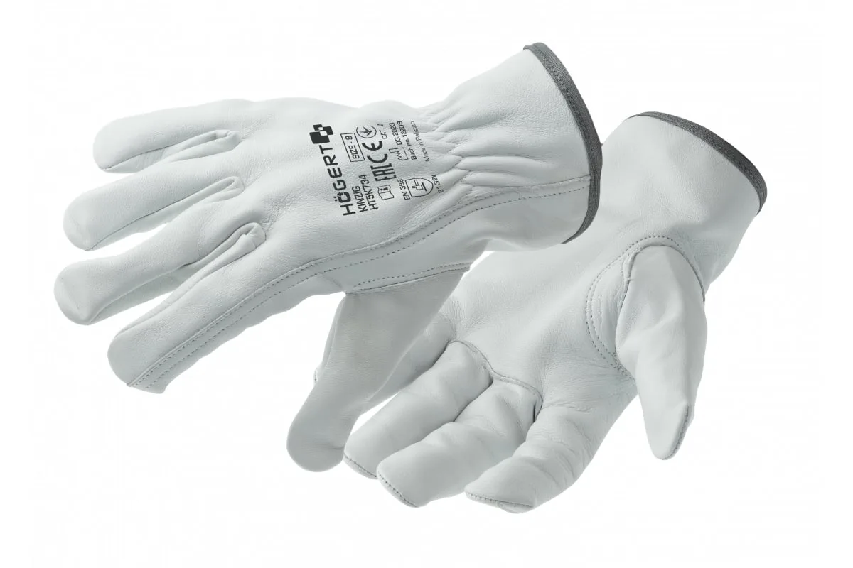 BGC Womens Goatskin Leather Driver L White - Image 2