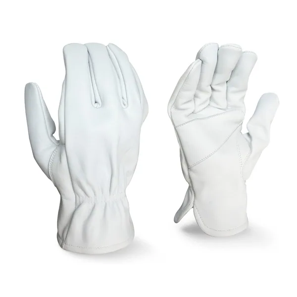 BGC Womens Goatskin Leather Driver M White