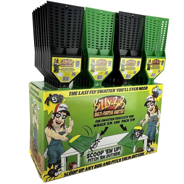 Billy Bob 36pc Fly Swatter Counter Display