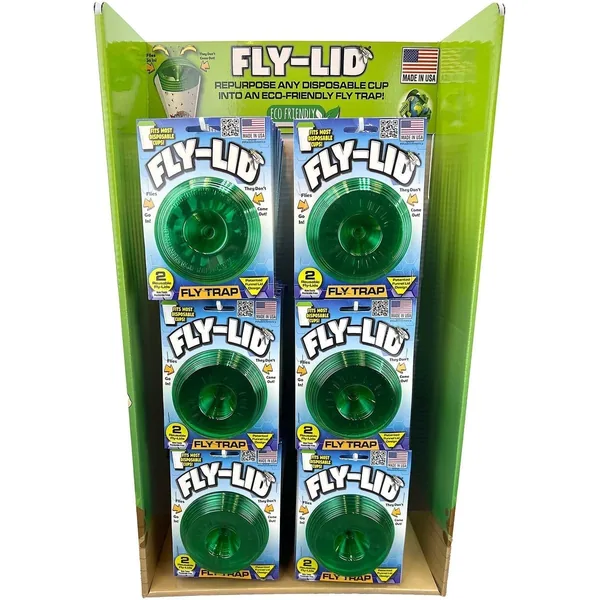 Billy Bob 84pc 2pk Fly Lid Fly Trap Wing Panel Display