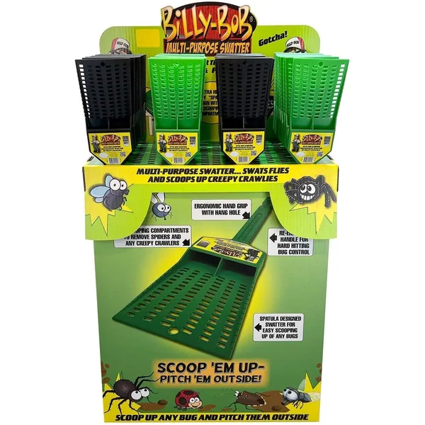 Billy Bob 88pc Fly Swatter Floor Display