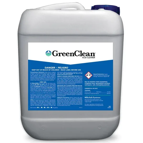 Biosafe Systems GreenClean Acid Cleaner 5Gl - Image 2