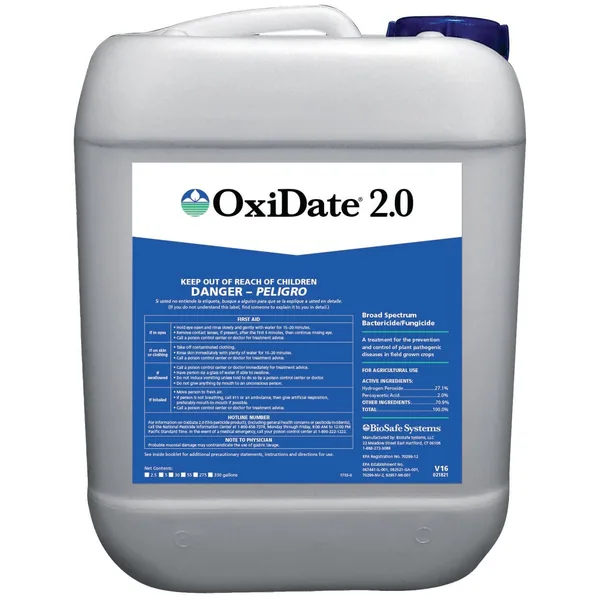 Biosafe Systems OxiDate 2.0 2.5 Gl OMRI ( Hydrogen Dioxide+Peroxyacetic acid )