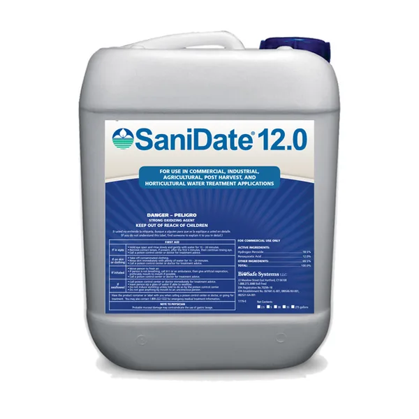Biosafe Systems SaniDate 12.0 55GL OMRI ( Hydrogen Peroxide+Peroxyacetic acid ) - Image 2