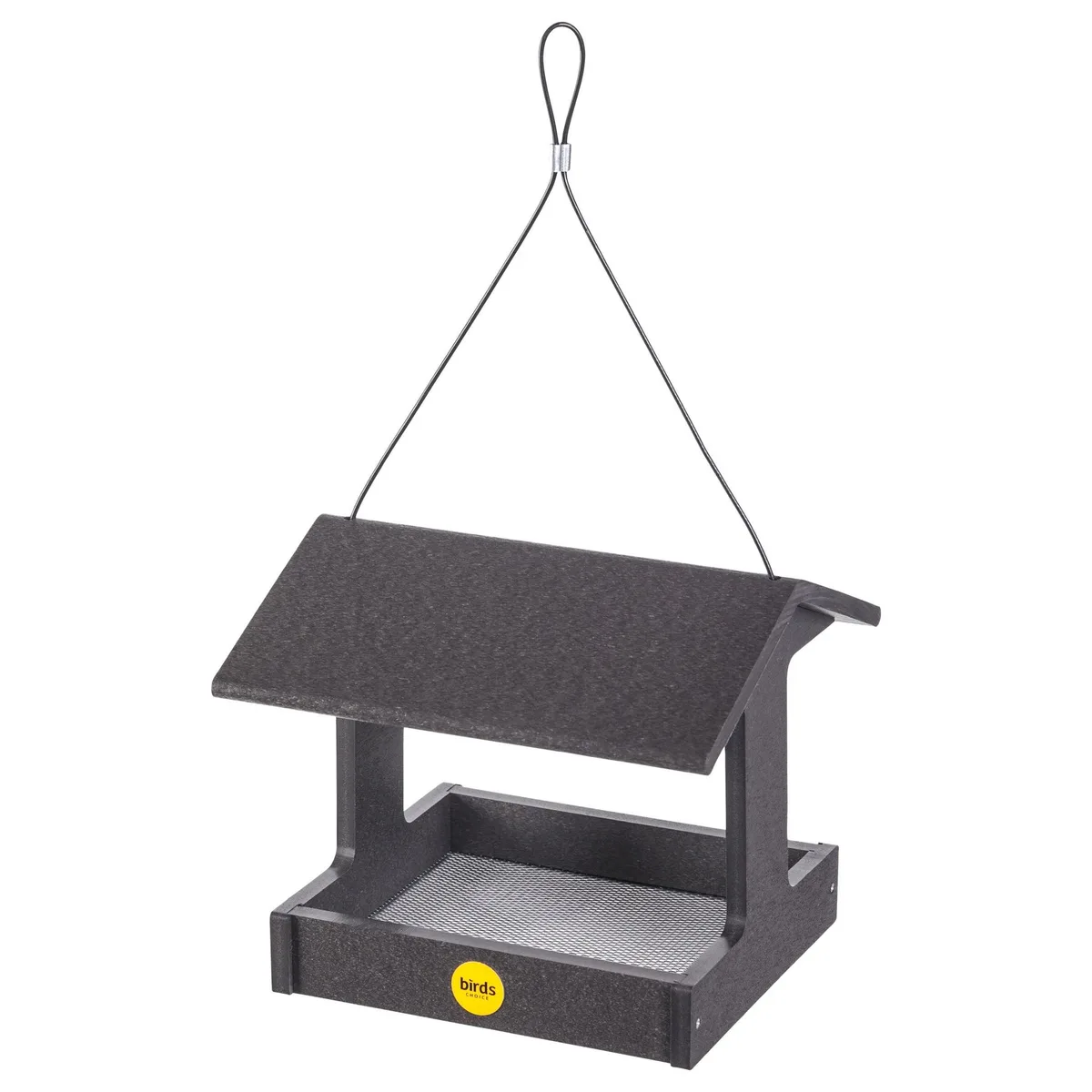Birds Choice Fly Thru Feeder Recycled Plastic Bristol Black - Image 2