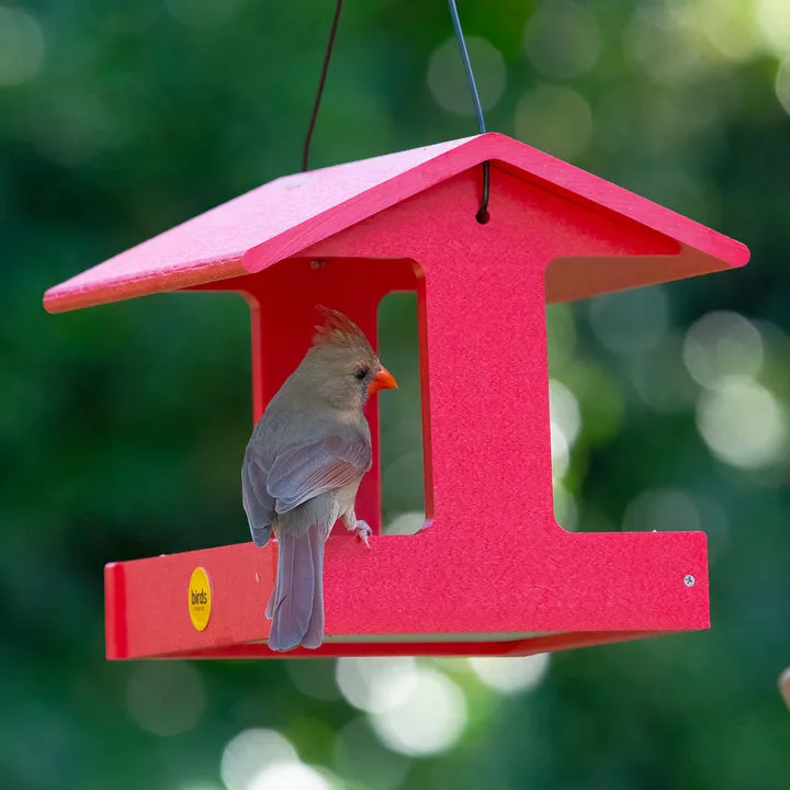 Birds Choice Fly Thru Feeder Recycled Plastic Red - Image 2