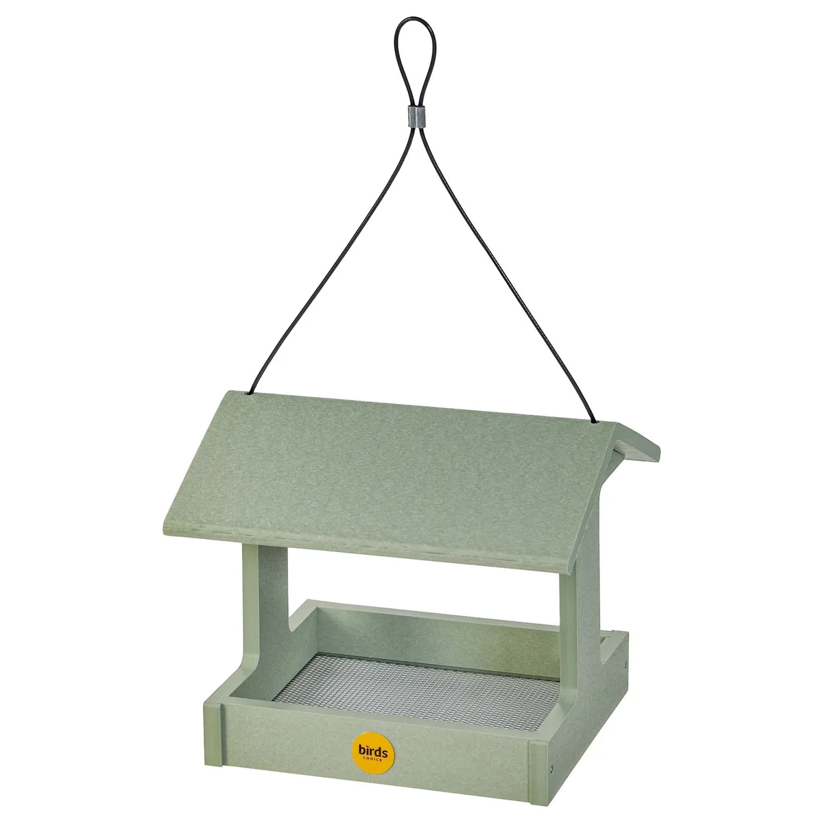 Birds Choice Fly Thru Feeder Recycled Plastic Sage Green - Image 2