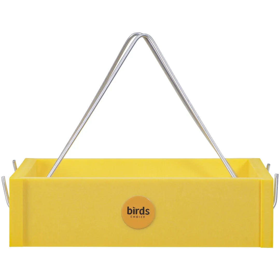 Birds Choice Hanging Tray Recycled Plastic Yellow - Image 2