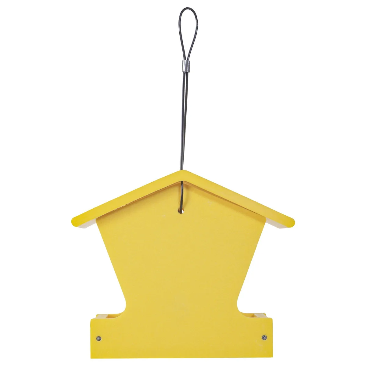 Birds Choice Hopper Feeder Recycled Plastic Yellow 1.5 lbs Capacity - Image 2