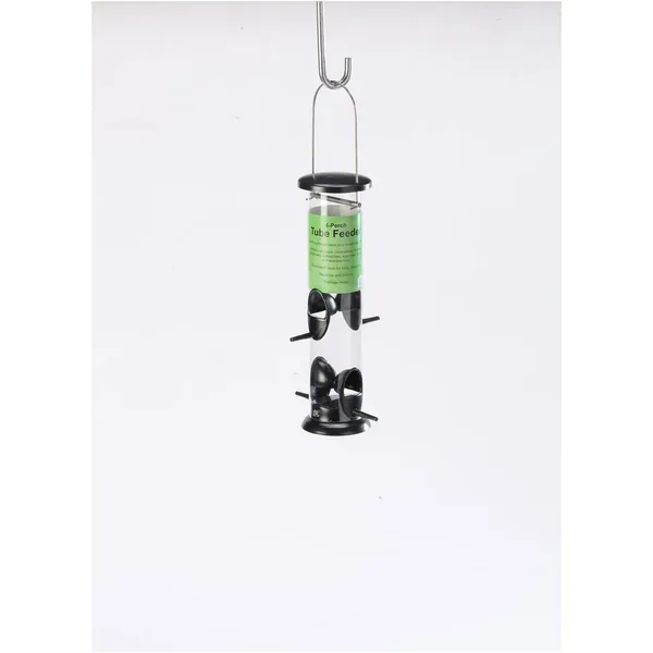 Birds Choice Large 4 Port Economy Tube Feeder Clear 3 Cup Capacity - Image 2