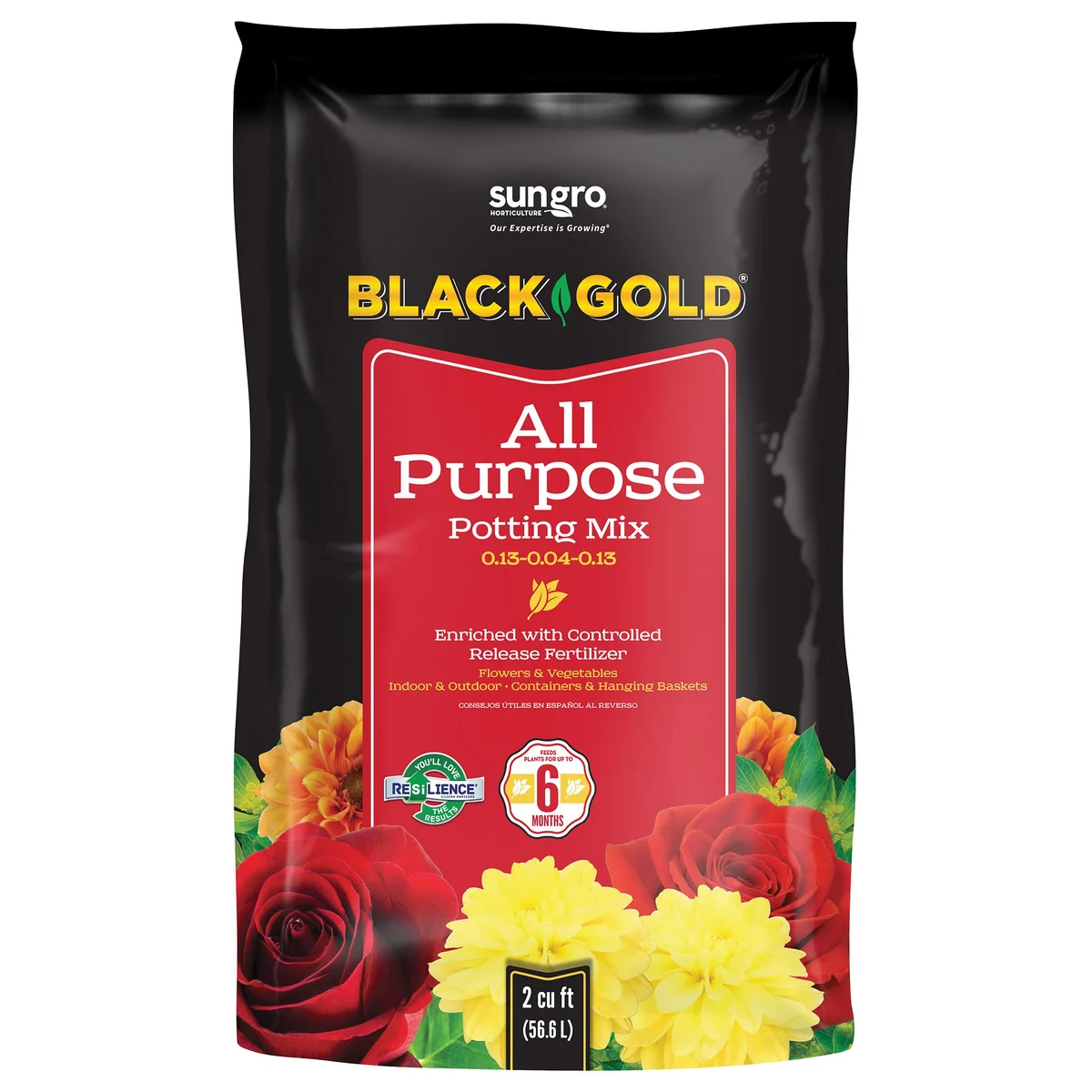 Black Gold All-Purpose Potting Mix with RESiLIENCE