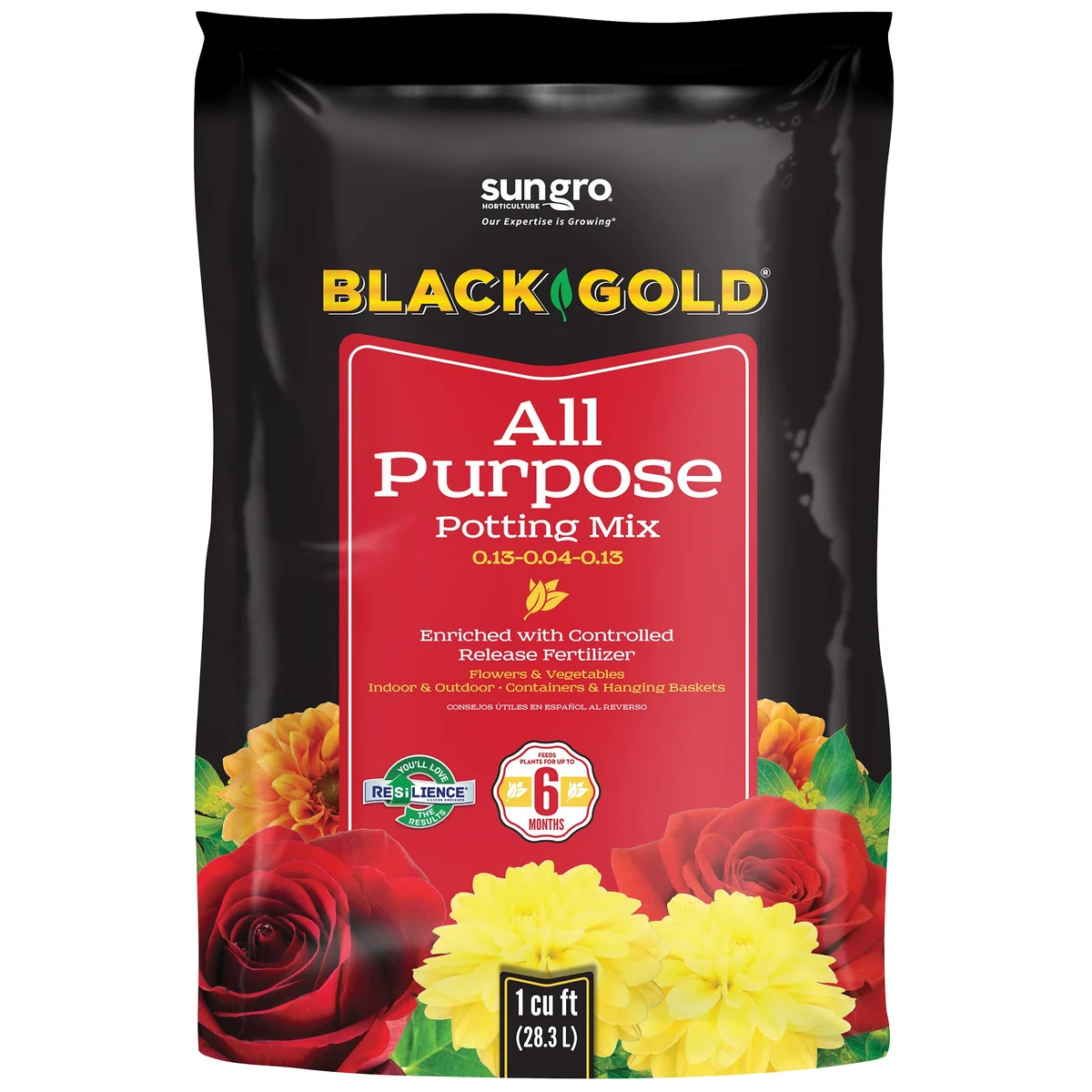 Black Gold All-Purpose Potting Soil with RESiLIENCE