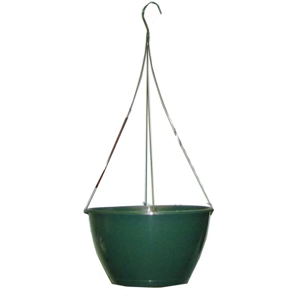 Bld 16.00 Sl Hanging Basket 16.00 X 9.75 18.9 L 5 Gallon With Green Flex 26"hanger Green