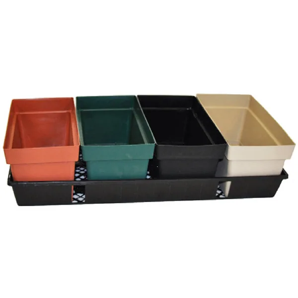 Bld Flower Box (5x10) Textured Blk 691101 — Case of 50