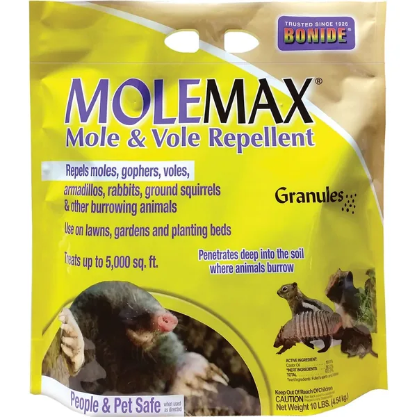 Bonide MoleMax Mole & Vole Repellent Granules 10 lb