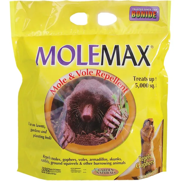 Bonide 10 lbs Mole Max Eaches Repellent Granules