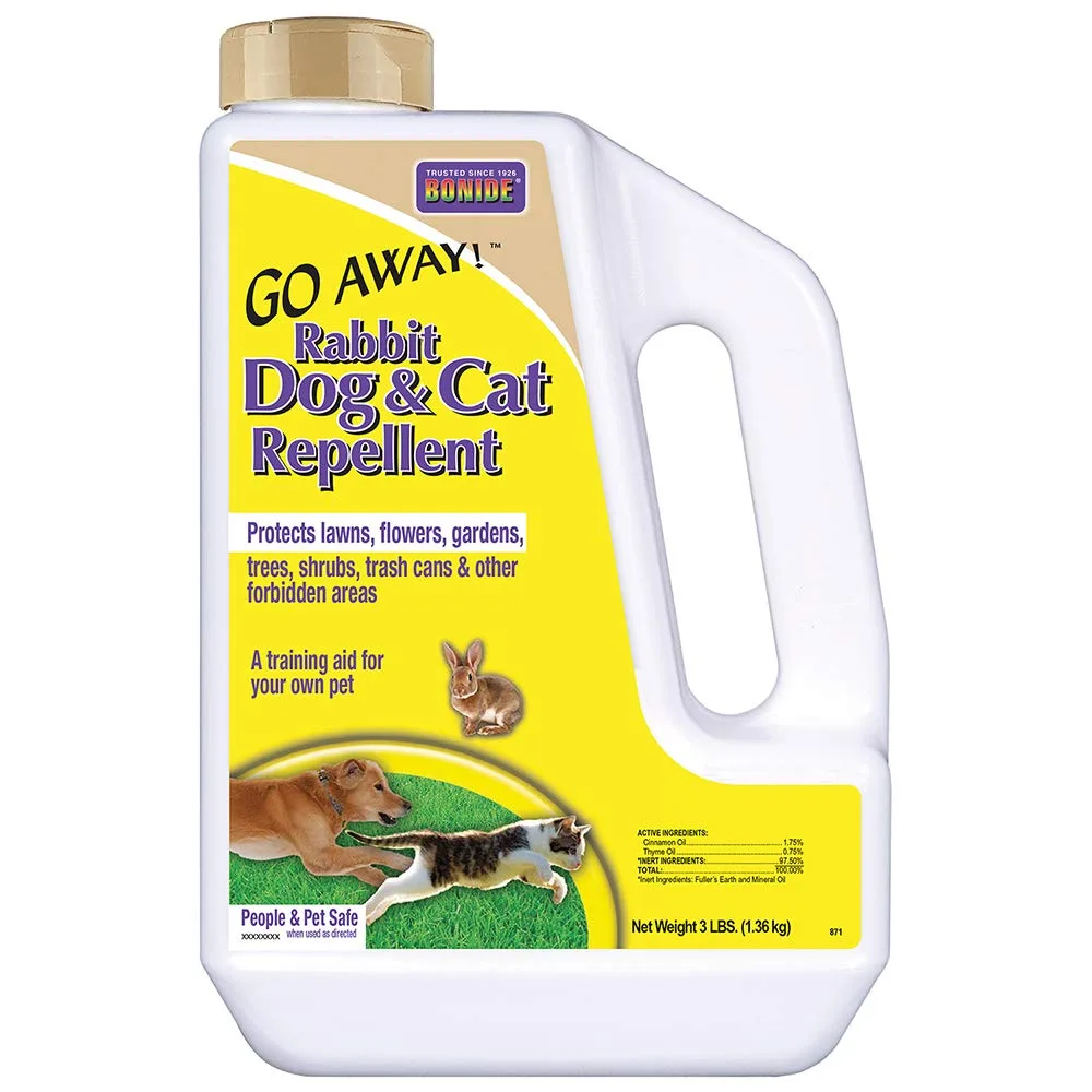 Bonide 3 lbs Go Away Rabbit Dog Cat Repellent - Image 2