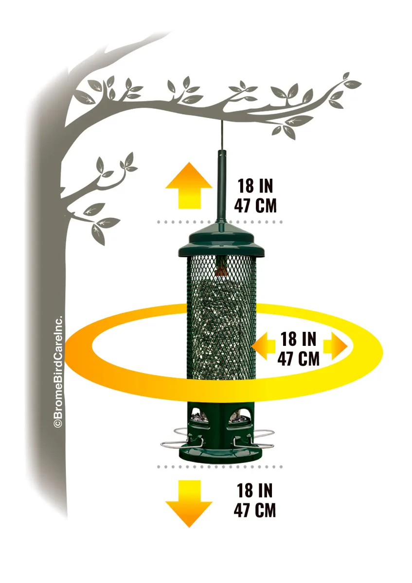 Brome Bird Care 5.5"x16 Squirrel Buster Legacy Feeder - Image 2