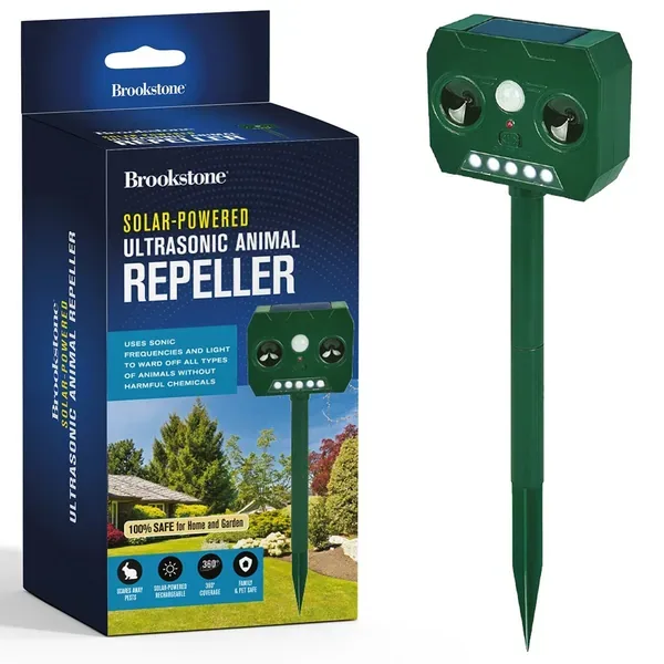 Brookstone Solar Powered Sonic Animal Repeller - Image 2