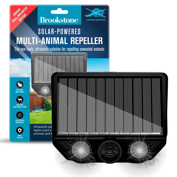 Brookstone Solar Powered Ultrasonic Animal Repeller