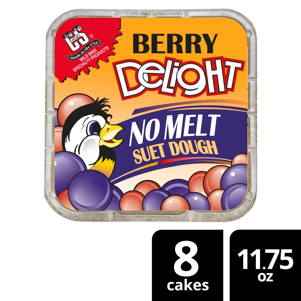 C&S 11.75oz Berry Delight No Melt Suet Dough - Image 2