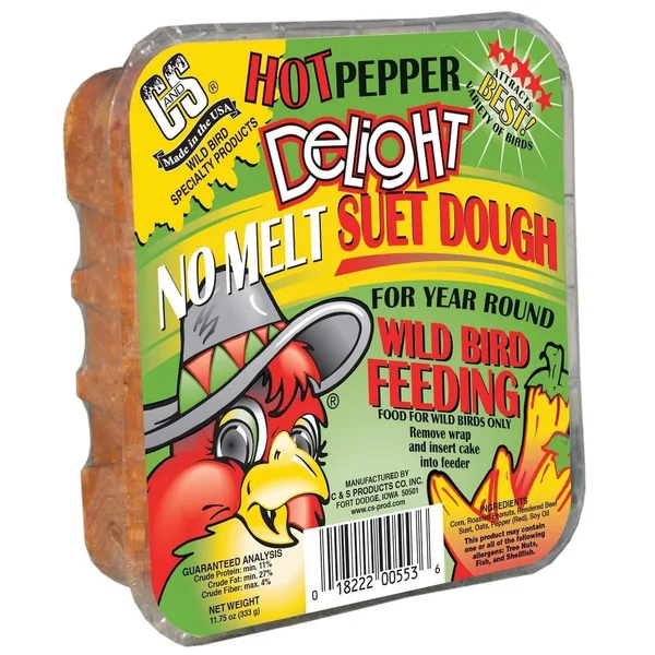 C&S 11.75oz Hot Pepper Delight No Melt Suet Dough