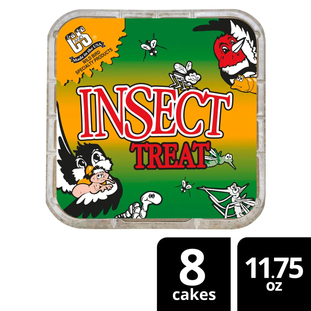 C&S 11.75oz Insect Treat Suet Cake - Image 2
