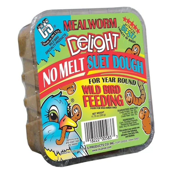 C&S 11.75oz Mealworm Delight No Melt Suet