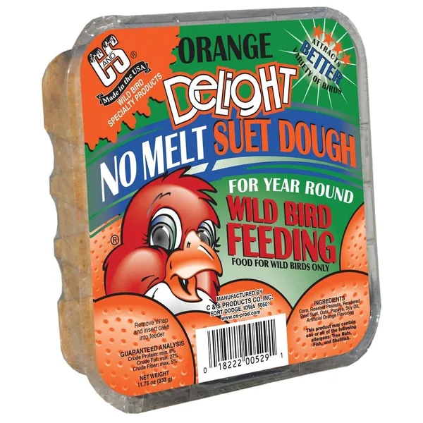 C&S 11.75oz Orange Delight No Melt Suet Dough