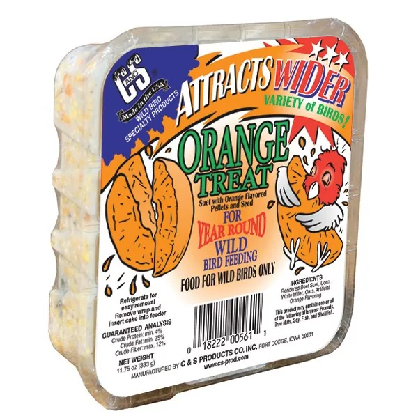 C&S 11.75oz Orange Treat Suet