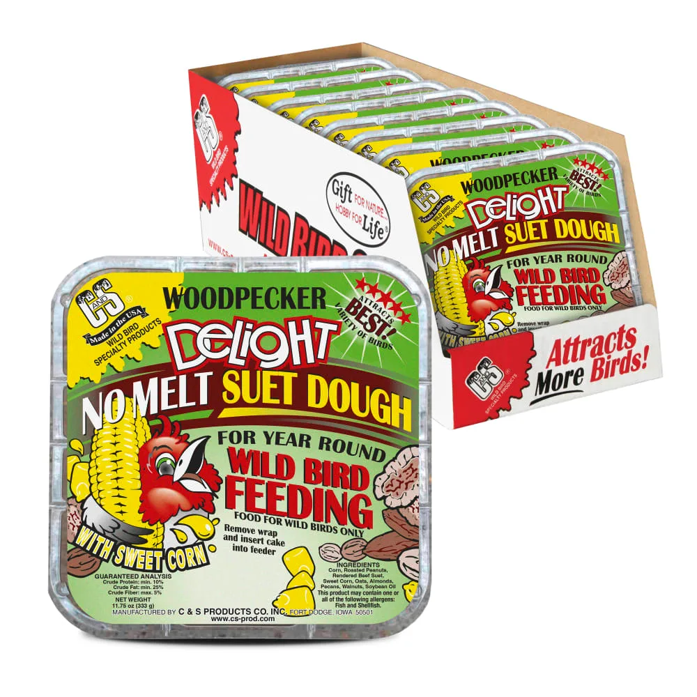 C&S 11.75oz Woodpecker Delight No Melt Suet Dough - Image 2