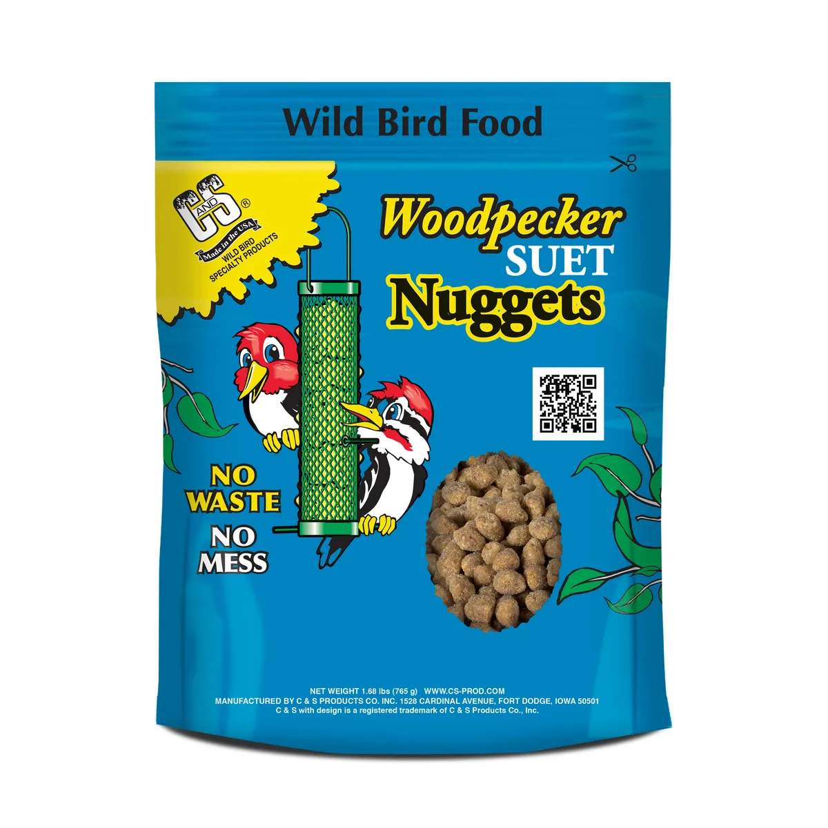 C&S 27oz Woodpecker Suet Nuggets - Image 2