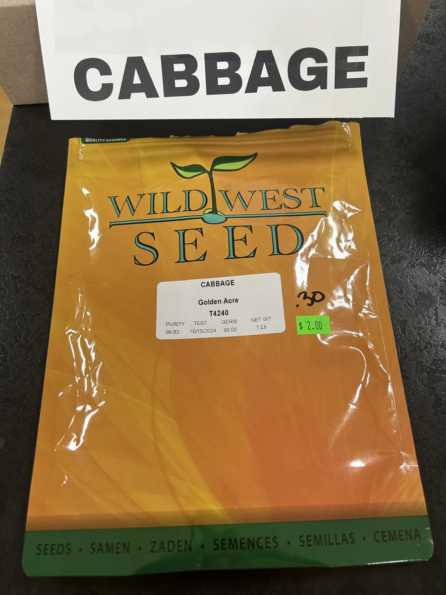Cabbage, Golden Acre 1/2oz - Image 2
