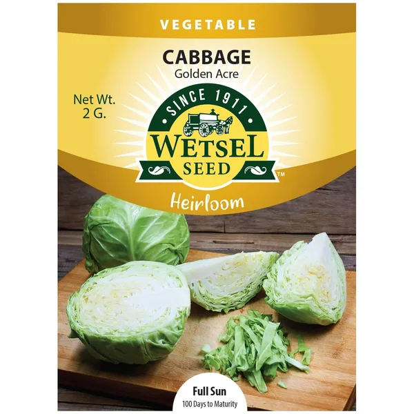 Cabbage, Heirloom Golden Acre 2 Grams