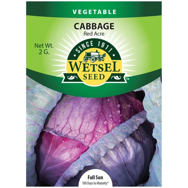 Cabbage, Red Acre 2 Grams