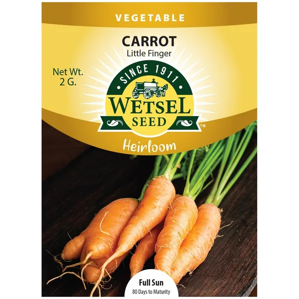 Carrot, Heirloom Little Finger 2 Grams