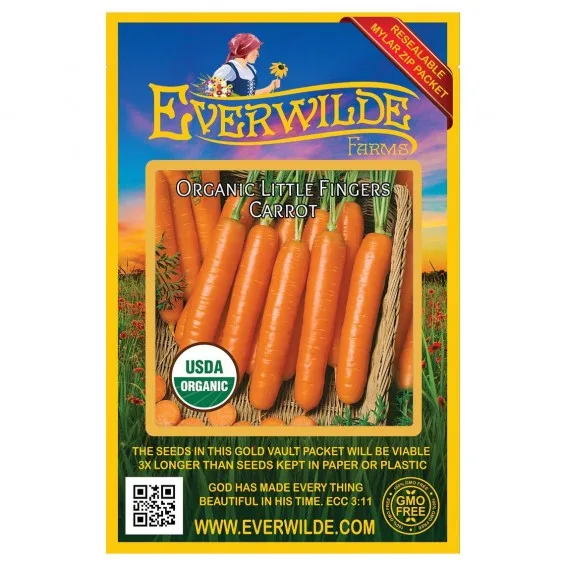 Carrots, Organic Little Finger 2 Grams - Image 2
