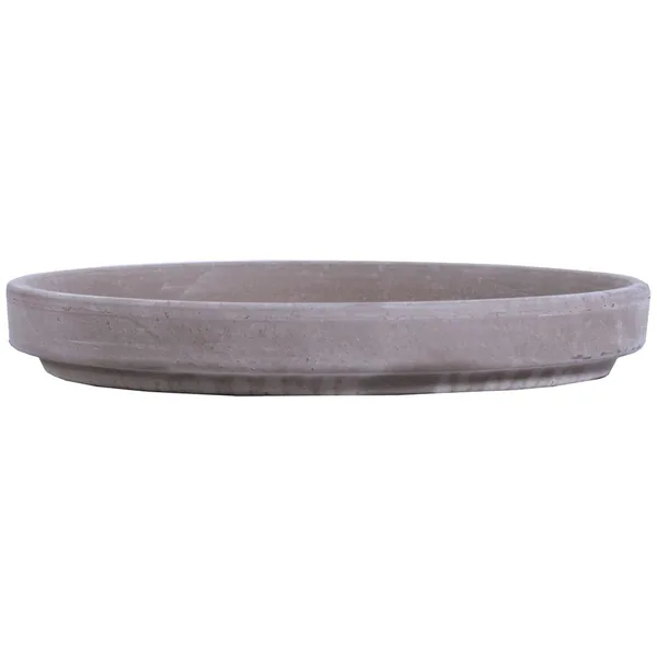 Ceramo 12.5" Standard Saucer Dark Basalt Clay