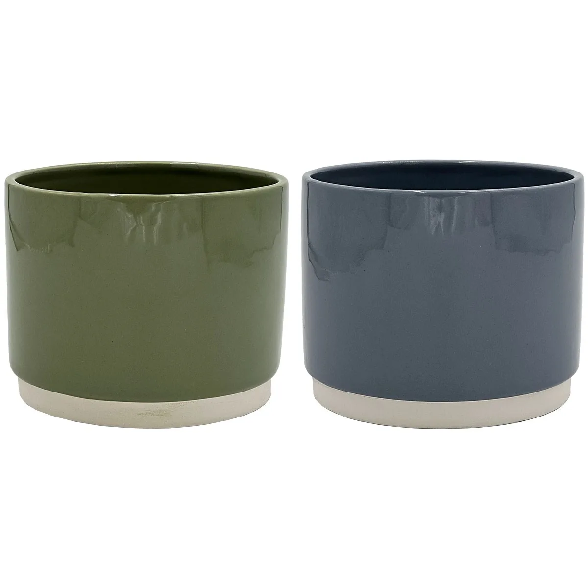 CHG 6" Kiawah Mixed Planter Denim & Sage - Image 2